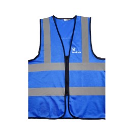 Order online blue industrial vest jacket design print LOGO engineering jacket reflective strip industrial uniform D376 Order online blue industrial vest jacket design print LOGO engineering jacket reflective strip industrial uniform D376